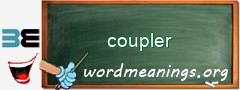 WordMeaning blackboard for coupler